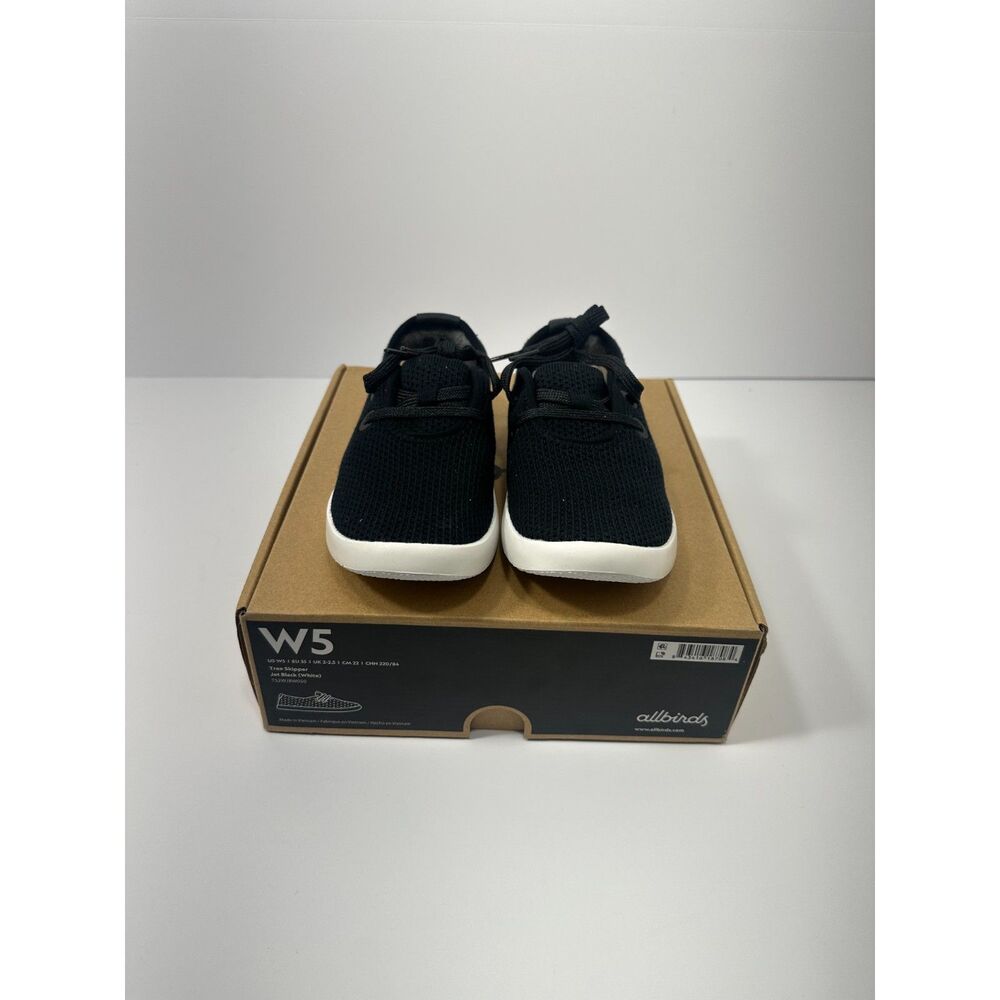 Allbirds Tree Skipper Women’s 5 Jet Black White Sole Casual Sneakers New Box